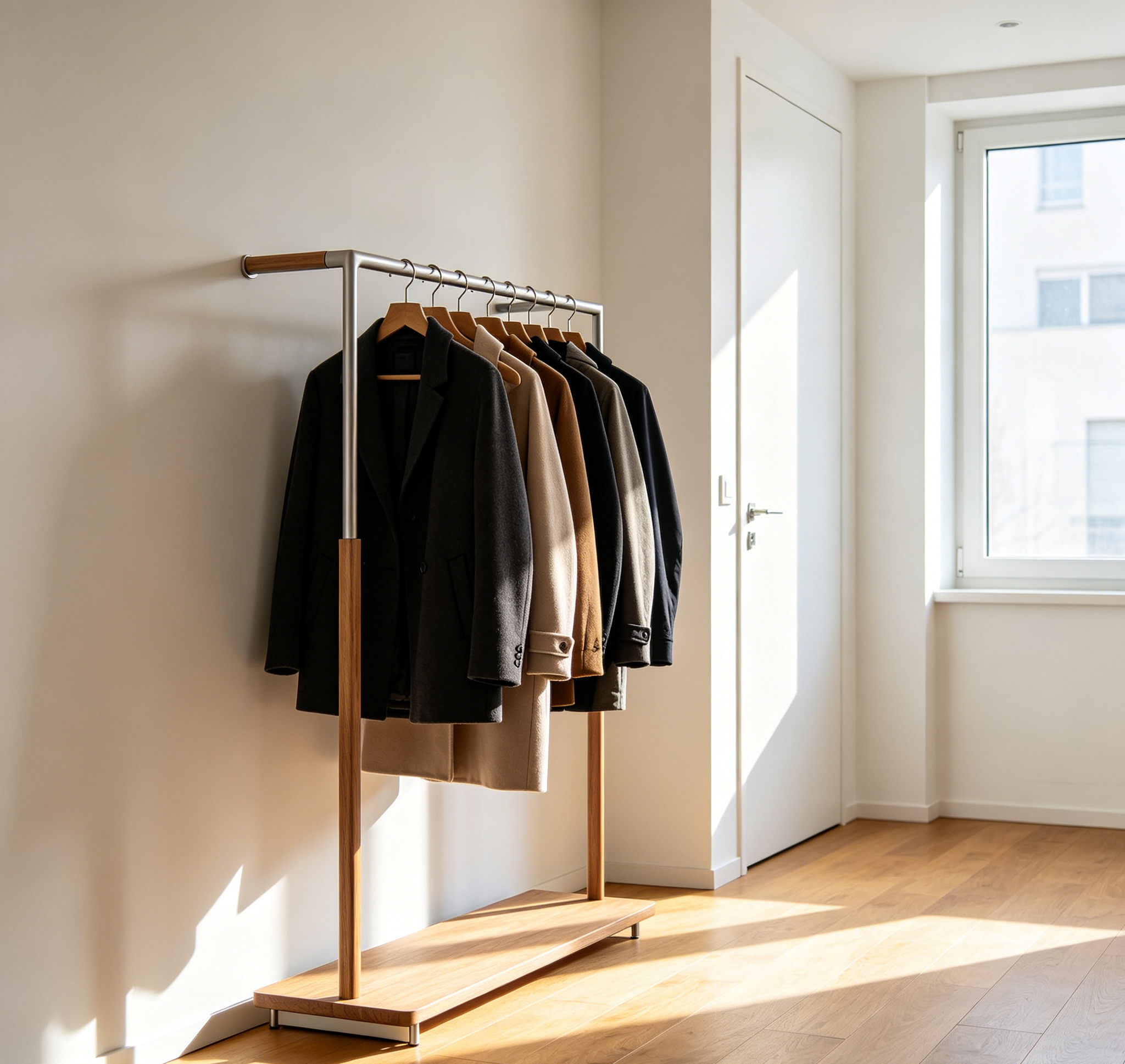 Space-Saving Coat Rack